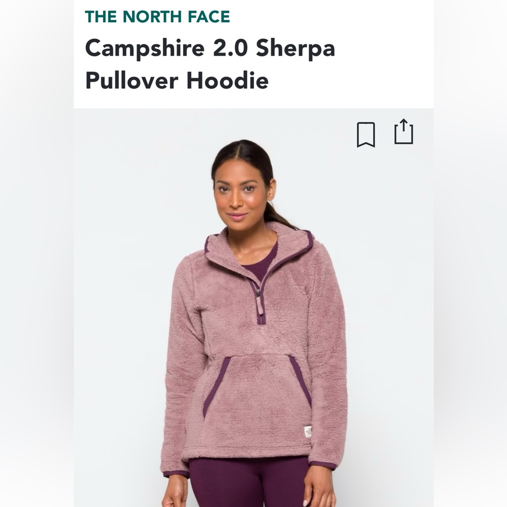 The Northface Campshire 2.0 Sherpa Pullover Hoodie Size Medium
